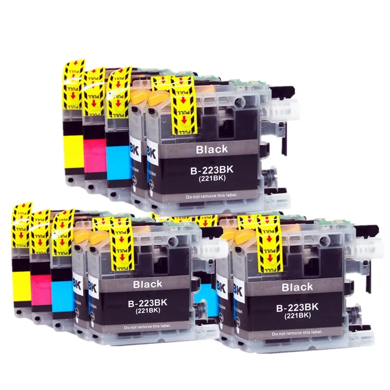 LC 221BK 221 221XL чернильные картриджи MFCJ5720DW MFCJ480DW MFCJ680DW MFCJ880DW DCPJ4120DW DCPJ562DW струйный принтер - Цвет: 3SET 3BK 15PCS