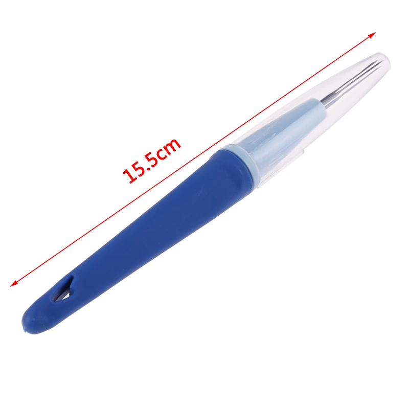 Мини-синий держатель ручки для валяния с 3 иглой Шерсть Войлок вышивка ремесло инструмент