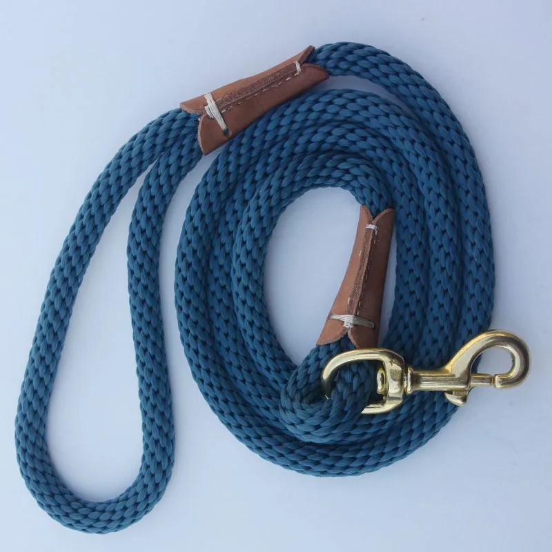 High Quality Braided Dog Nylon Rope Pet Leash Dog Traction Rope Leashes Dog Walking Training Lead Medium Large Dogs