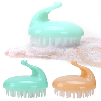 

Handheld Comb Silicone Scalp Massage Brush Washing Comb Mini Head Meridian Massage Wide Tooth