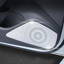 Автомобильный Стайлинг интерьера аудио динамик декоративная наклейка для Audi A3 8 в 2013-18 Автомобильная дверь стерео динамик декоративная рамка, обшивка, накладка