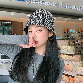 

Hat female spring and autumn small floral fisherman hat female Japanese retro wild bucket hat female