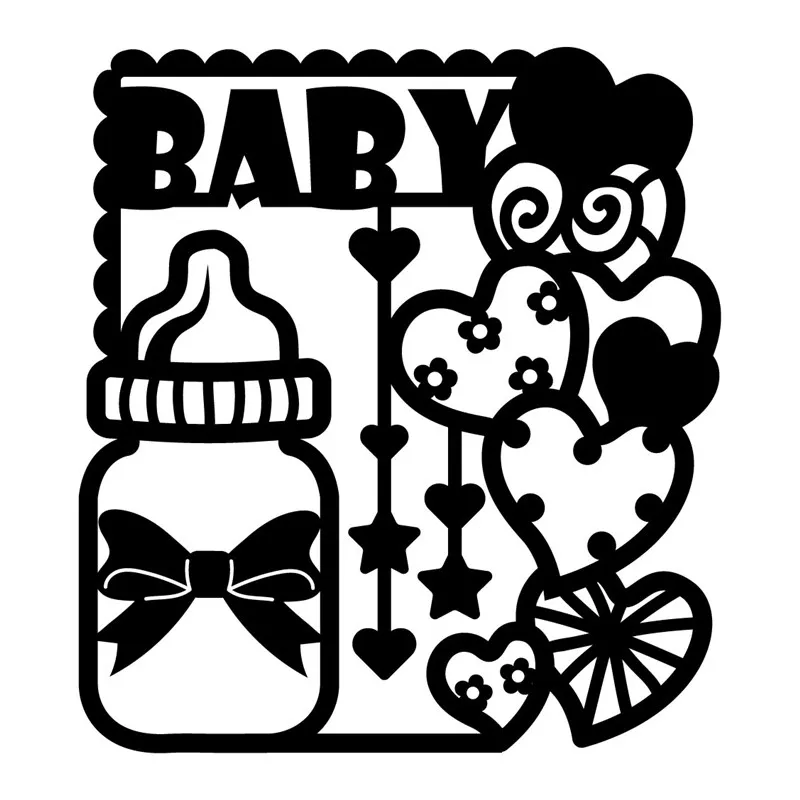 

GJCrafts baby Dies heart Metal Cutting Dies New 2019 for Card Making Scrapbooking Dies Embossing Paper Template Stencil Die Cut