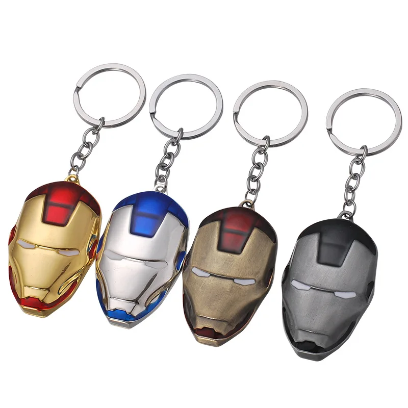 The Avengers iron man metal pendant key chain key ring cartoon new 