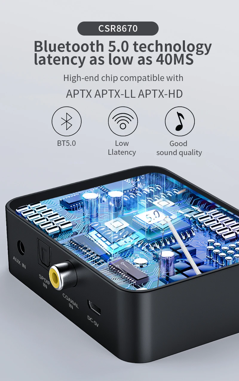 transmissor wireless com ll spdif + coaxial