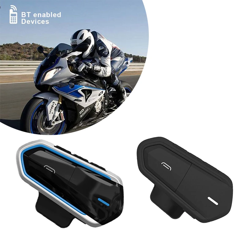 Мотоциклетный шлем QTB35 Водонепроницаемая беспроводная гарнитура Bluetooth