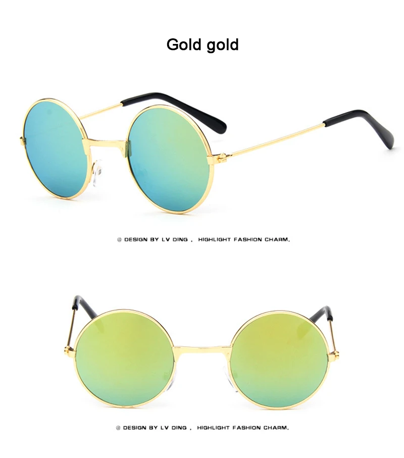 AOXUE ретро классические круглые солнцезащитные очки детские брендовые зеркальные солнцезащитные очки для мальчиков и девочек Черная синяя оправа очки UV400 подарки для детей