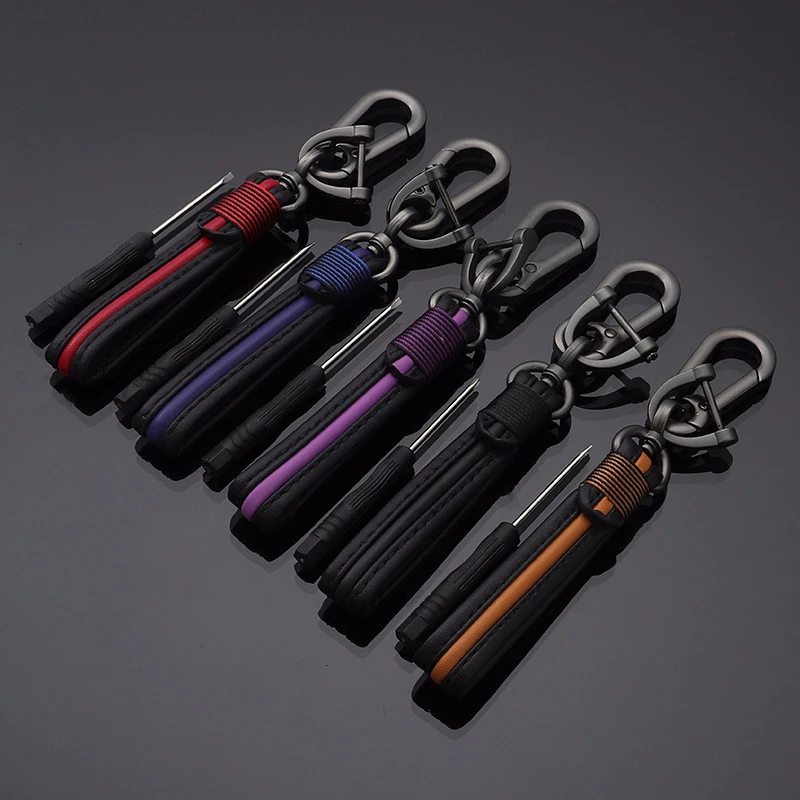 Horseshoe Buckle Leather Metal Keychain Auto Waist Lover's Key Chain Car Keyfob Keyrings Keyholder for | Украшения и