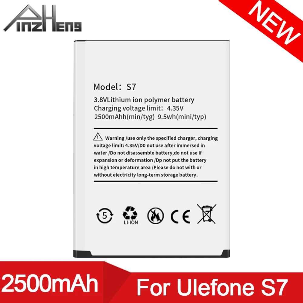 Аккумулятор PINZHENG 100% мА · ч для Ulefone S7 2500 | Мобильные телефоны и аксессуары