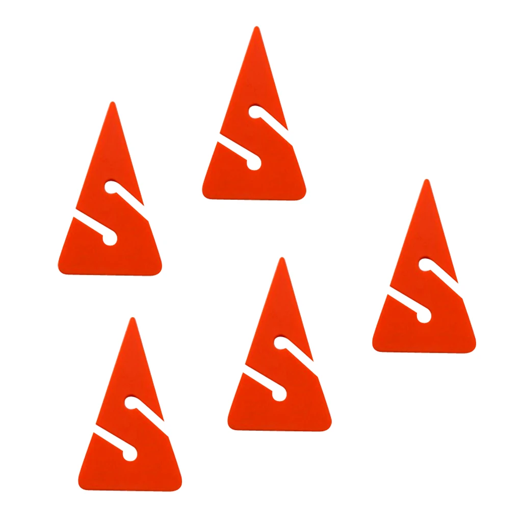 Pack 5 Scuba Diving Line Markers for Cave and Wreck Diving Gear Equipment Accessories - Various Color