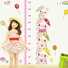 Наклейки на стену для детей, мультики, опт детская комната спальня в детском саду украшение для классной комнаты Копилка наклейки для измерения роста 7262/AM7094