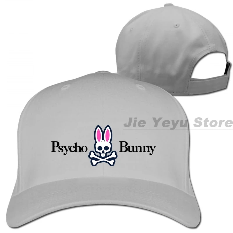 Psycho Bunny бейсбольная кепка для мужчин и женщин, Кепка-Дальнобойщик, модная Регулируемая Кепка - Цвет: 1-Gray