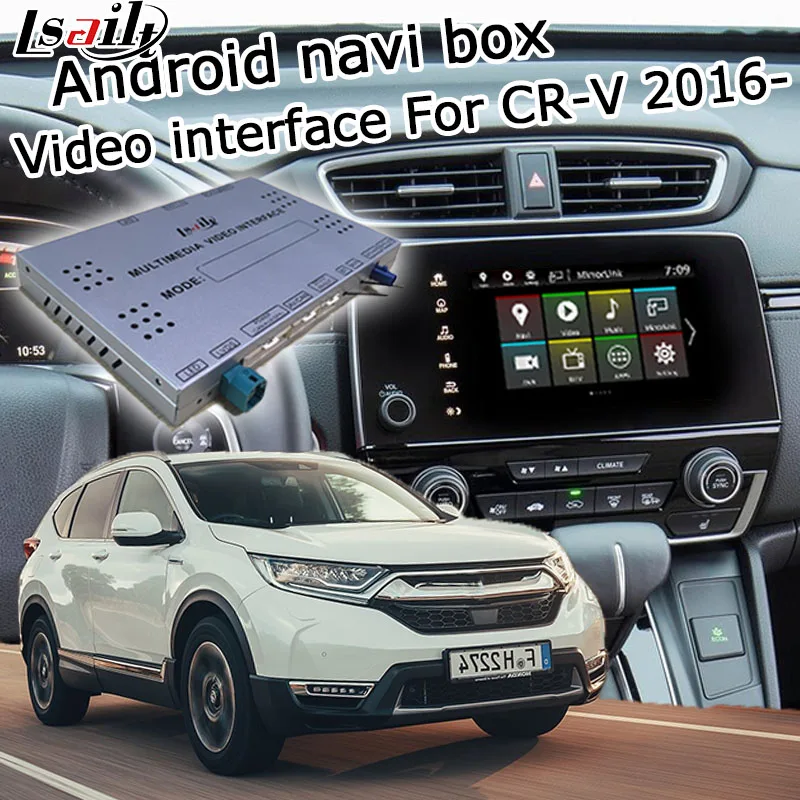 Lsailt Android gps навигационный системный блок для Honda CR-V-видео бокс интерфейса Зеркало Ссылка youtube waze Яндекса navi