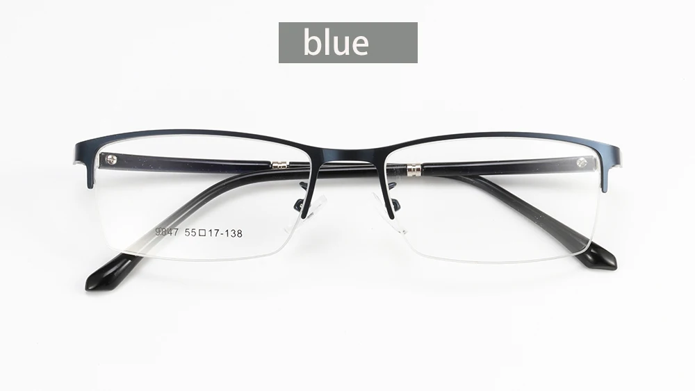 Мужские металлические очки TR90 прозрачные линзы полуочки Oculos De Grau Близорукость Оптические очки для чтения