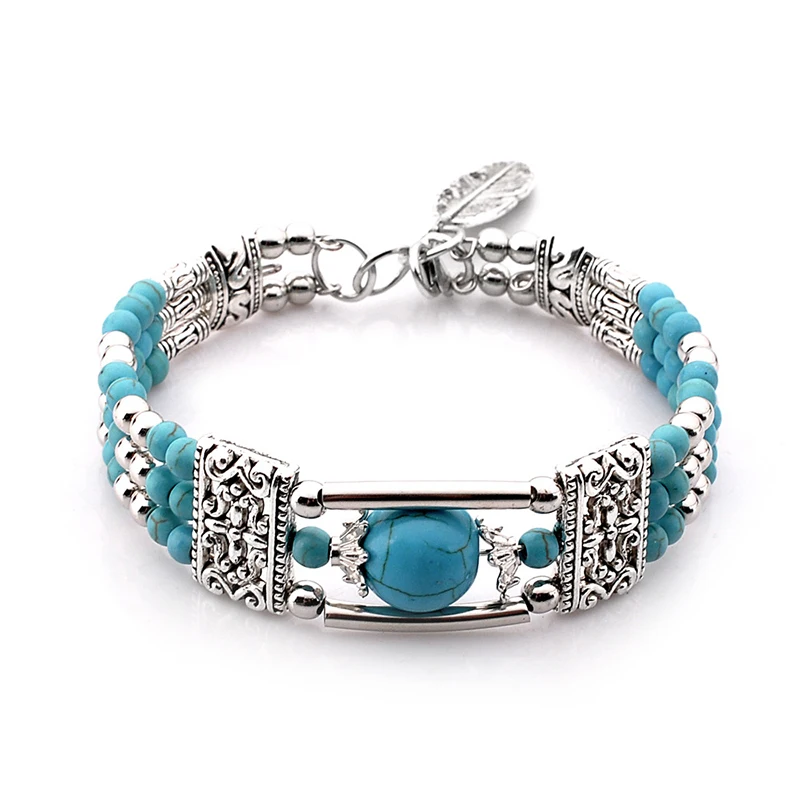 Bracelet Jewelry Natural Stone Bohemian For Women