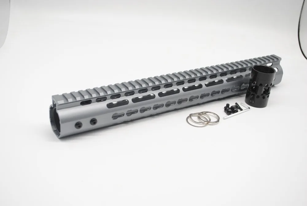 15 ''дюймовый Keymod Handguard Rail поплавковая система крепления Сверхлегкий стиль подходит. 223/5. 56 AR-15 серии черный/красный/коричневый/серый цвет