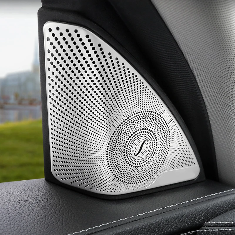 For Mercedes Benz GLC X253 2016-2019 Red Interior Door Audio Speaker Cover Trim