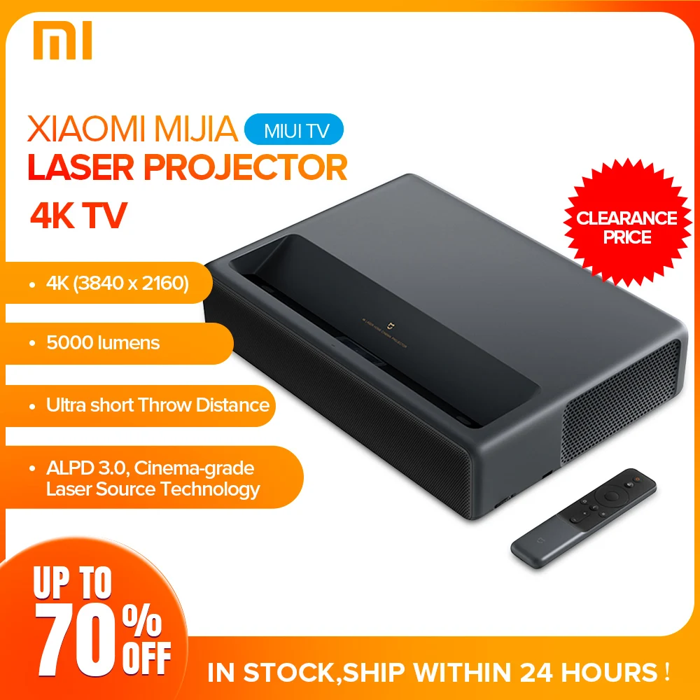 Лазерный проектор Xiaomi Mijia 4K Full HD 1500ANSI Android 6 0 5000 люмен для домашнего кинотеатра ТВ 2