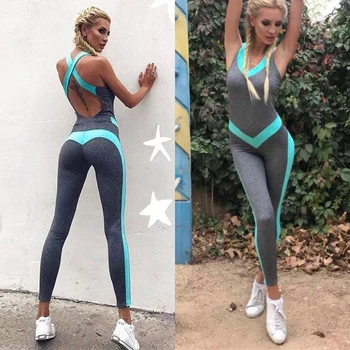 

Women Sport Suit Female Yoga Set Siamese Tracksuit Sexy Ensemble Sportswear Jumpsuits Workout Gym Wear Running Clothes Fitness