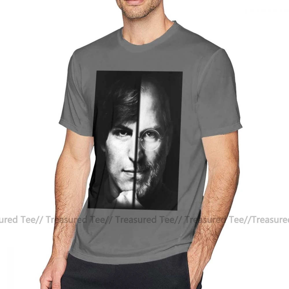 Футболка Steve Jobs, футболка Steve Jobs, Мужская футболка с графическим рисунком, забавная хлопковая Базовая футболка с короткими рукавами, большие размеры