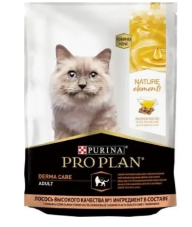 Pro Plan Nature Elements корм для кошек с чувствительной кожей Лосось 200 г. | Дом и сад