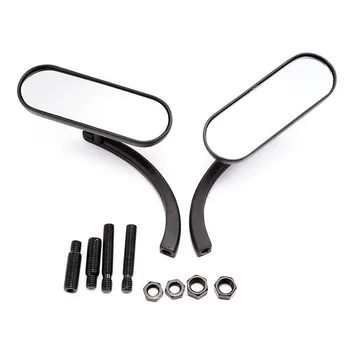 

Motorcycle Rearview Mirror Modified Aluminum Motorcycle Modified Retroreflector Retro Cool Black Reflective Rearview Mirror