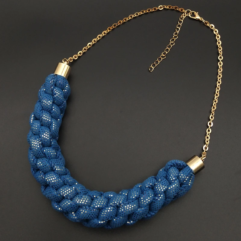 Dandie модное хлопковое веревочное ожерелье, простые женские аксессуары