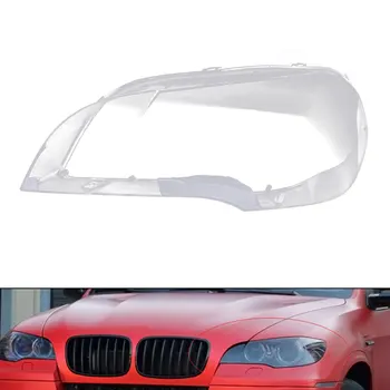 

New Left Right Car Clear Headlight Lens Cover Replacement for BMW X5 E70 2008-2013 Car Front Lamp Shell Cover