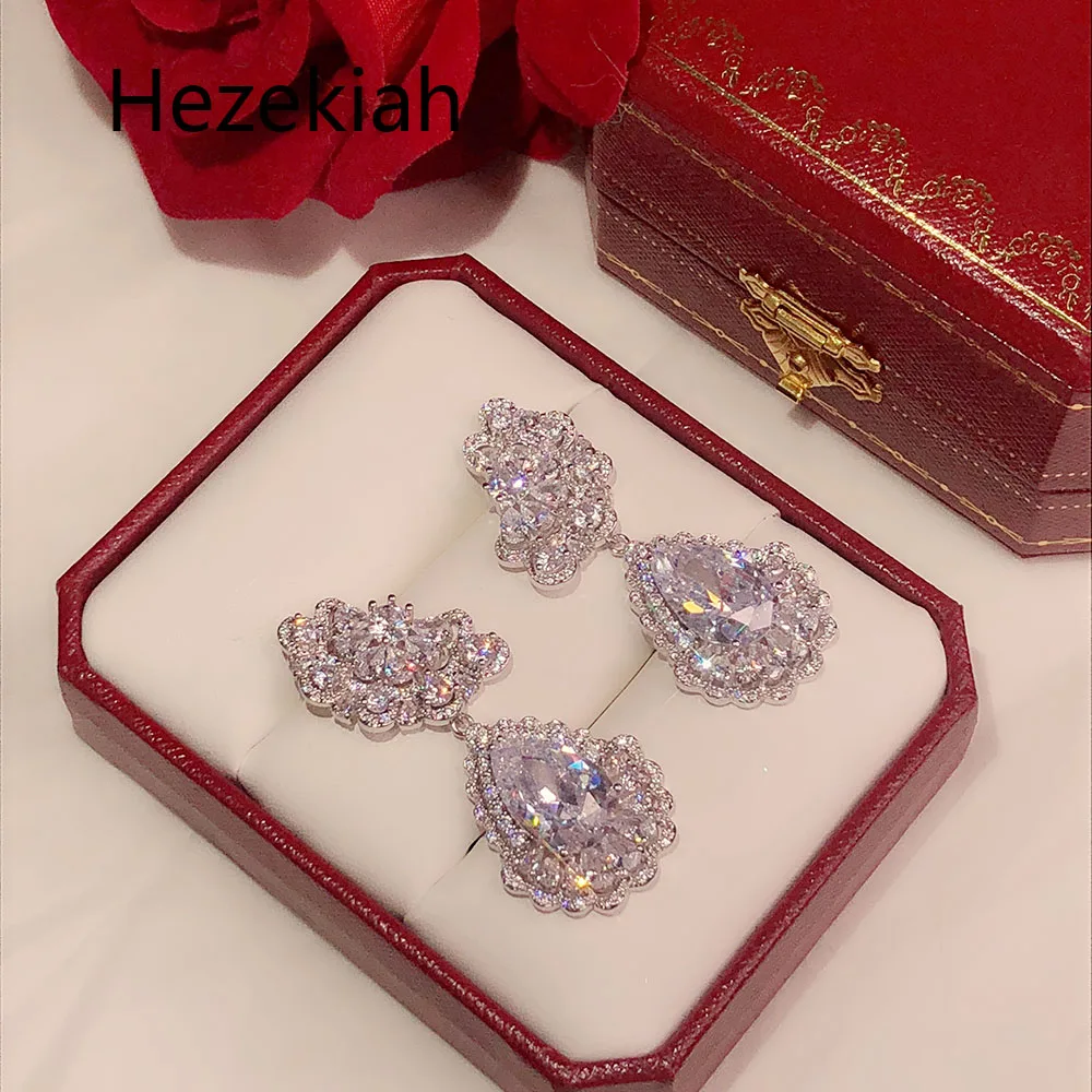 Hezekiah S925 Серебряные темпераментные женские серьги Роскошные высококлассные банкетные серьги французское качество танец
