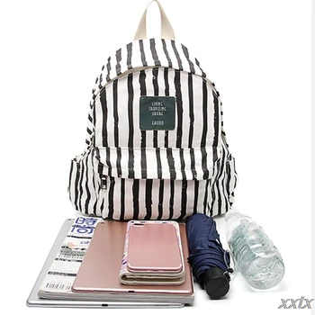 

Fashion Rucksack Canvas Backpack School Bag Casual College Daypack for Teenager