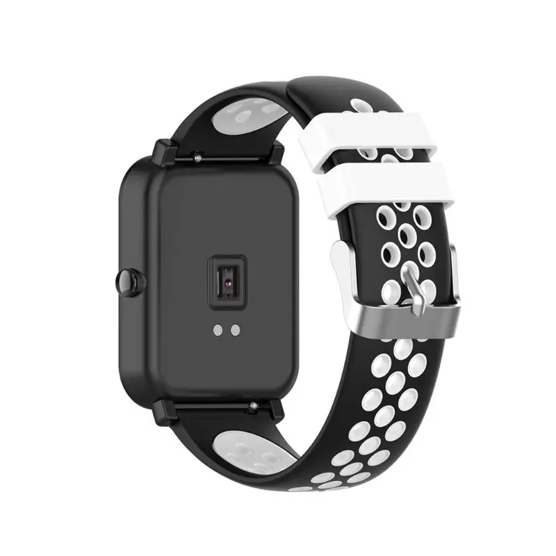 Двухцветные Мягкие силиконовые часы ремешок Браслет замена для Xiaomi Huami Amazfit Bip BIT PACE Lite Молодежные Смарт-часы