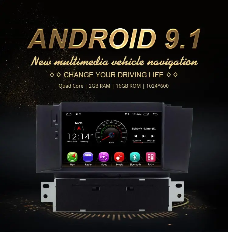 Flash Deal JDASTON Android 9.1 Car DVD Player For Citroen C4 C4L DS4 Multimedia Video Player WIFI GPS Navigation 1 Din Car Radio Stereo RDS 0