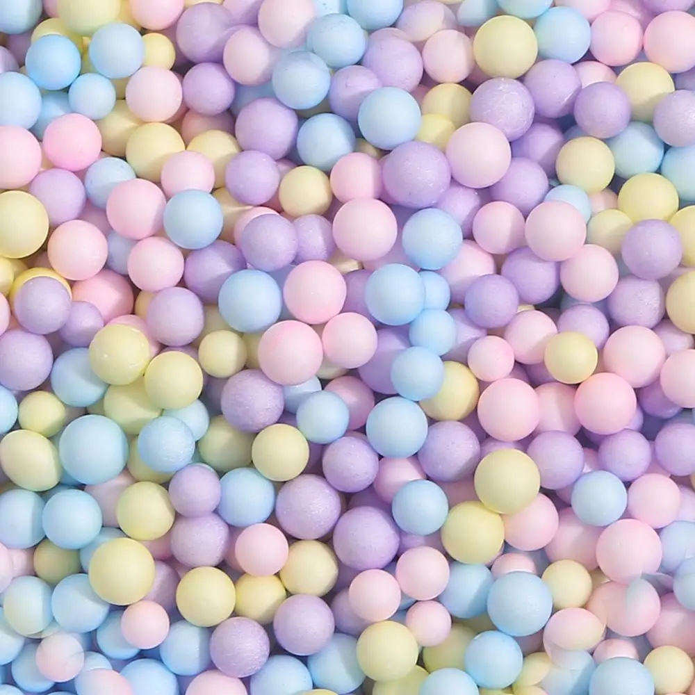 15000pcs Bright Colours Foam Beads Colorful Polystyrene Foam Balls Styrofoam  Filler Foam Slime Mini Beads Balls Crafts DIY Decor
