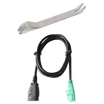

1pcs Radio o Panel Dash Car Removal Repair Tool & 1pcs Car AUX USB Cable Adapter Fit for BMW 3 Serie X5 X6