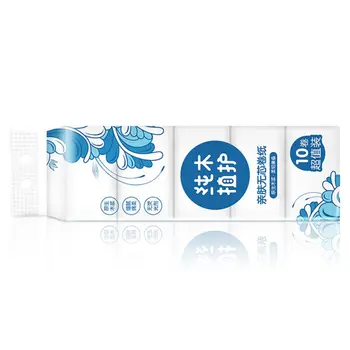 

Plant Protection Coreless Rolls Paper 10 Rolls Lift 4 Layers Of Thick Toilet Paper