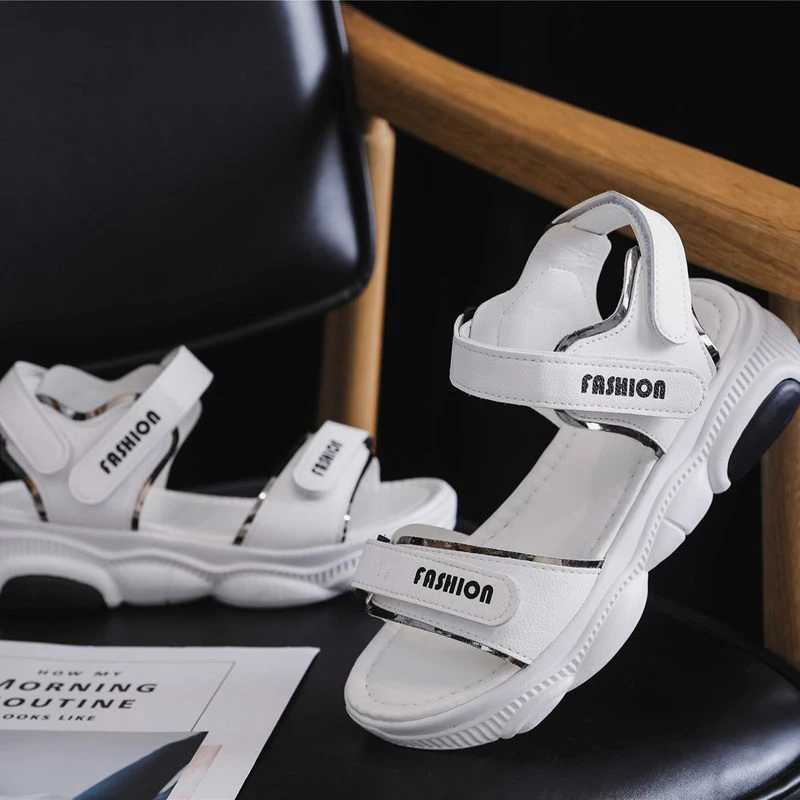 

GRITION Women Sandals Outdoor Summer Shoes Ladies Beach Platform Sandals Flat Heel Lightweight Sports Fashion Female Shoes