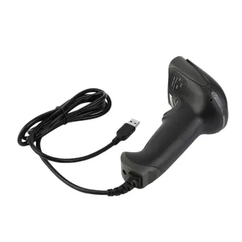 

2018 Newest Black/Yellow ABS+PC Antiknock design USB 2.0 Handheld Barcode Reader, Laser Bar Code Scanner for POS PC