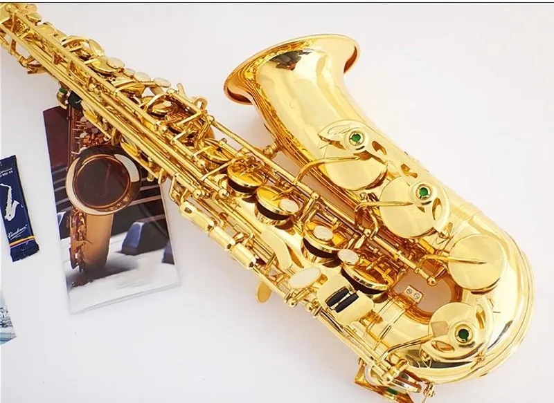 Золотые Музыкальные инструменты Alto sax и латунный мундштук для - Цена: 
