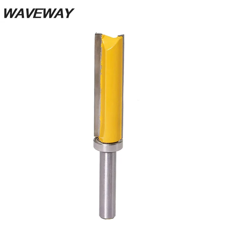 

8mm Shank Template Trim Hinge Mortising Router Bit Straight End Mill Trimmer Cleaning Flush Trim Tenon Cutter for Woodworking