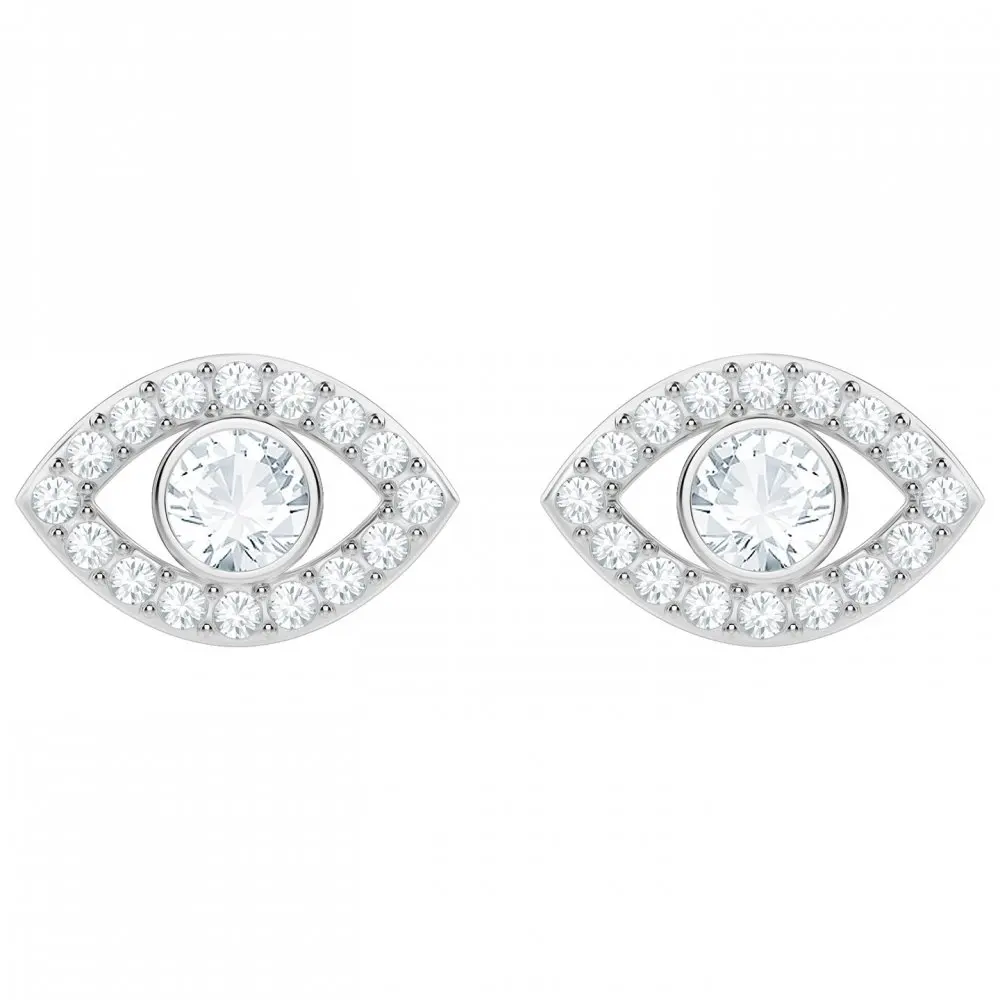 Высокое качество Новые к счастью с клипсами Дурной глаз Цепочки и ожерелья комплект Для женщин Свежий с украшением в виде кристаллов, дизайн, подготовьте элегантное платье на день рождения, подарок для девушки