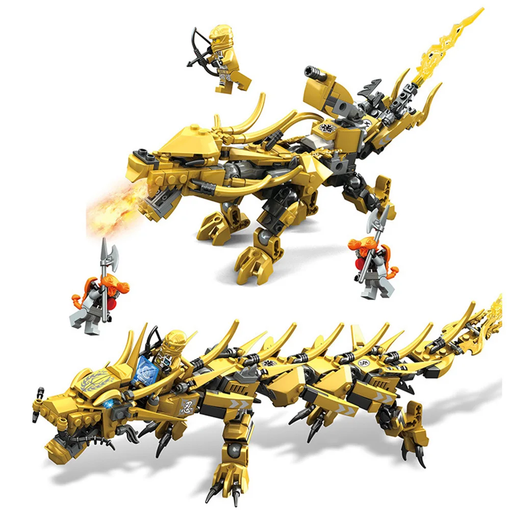 Yellow Dragon Драконы кирпичи игрушки строительные блоки Учебные блоки цифр блок - Цвет: Yellow Dragon