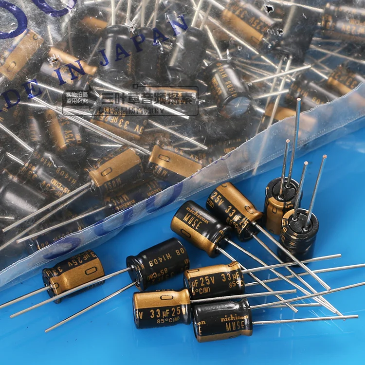 

20PCS NEW NICHICON MUSE KZ 33UF 25V 10X12.5MM 25V33UF Nichicon KZ 33uF/25V 33UF PCM5 UKZ1E330MPM