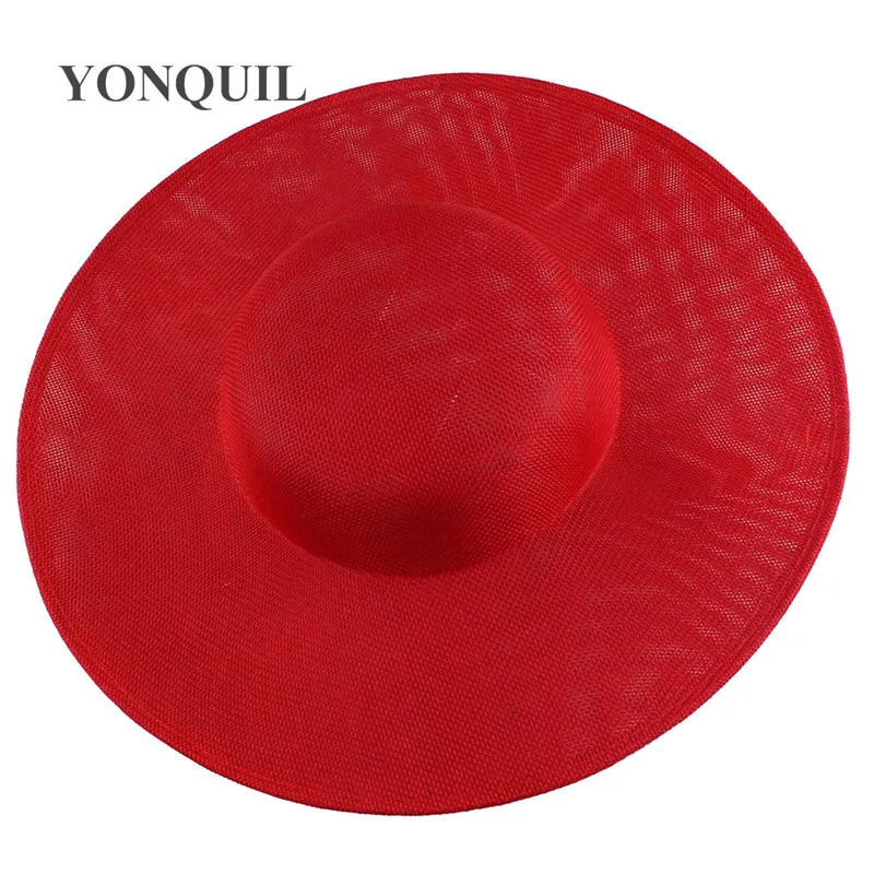 Ladies Women 30 CM Big Party Hat Bride Wedding Fascinators Base For Occasion Derby Vintage Headpiece Mariage Chapeau Accessories