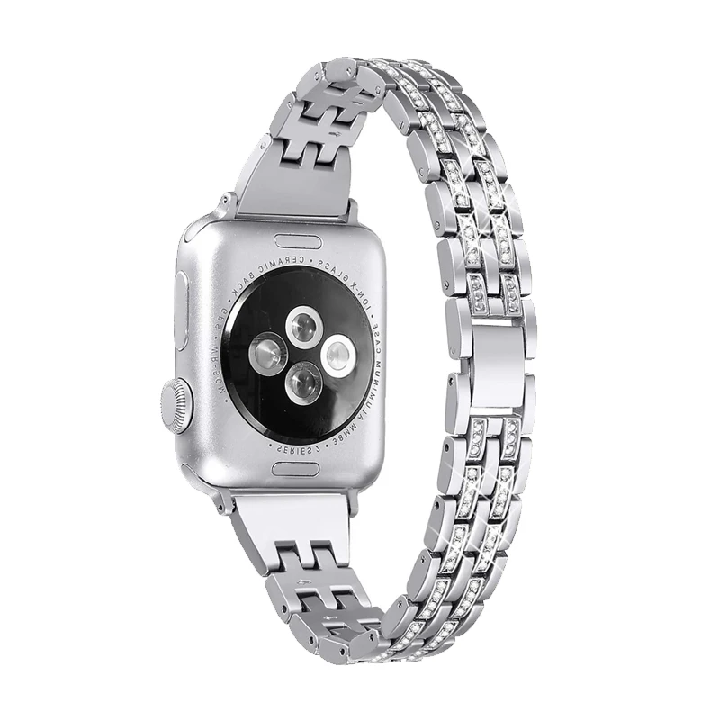 Аксессуары для часов Ремешок для apple watch iwatch, ремешок 38 мм 40 мм 42 44 мм Series 5/4/3/2/1 бриллиант Стразы роскошный браслет
