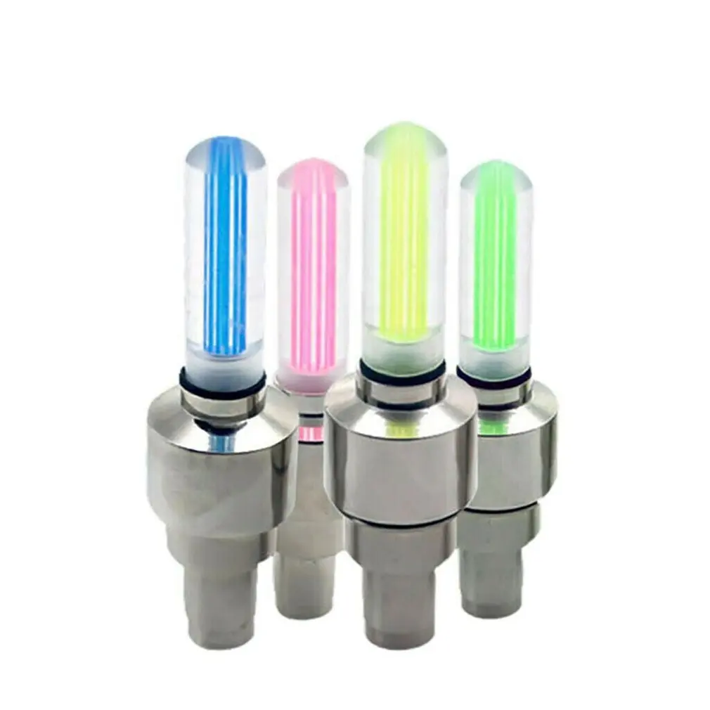 Best Monochrome Bicycle Hot Wheels Fluorescent Stick Nozzle Light Led Valve Core Lamp Riding Accessories Color 5