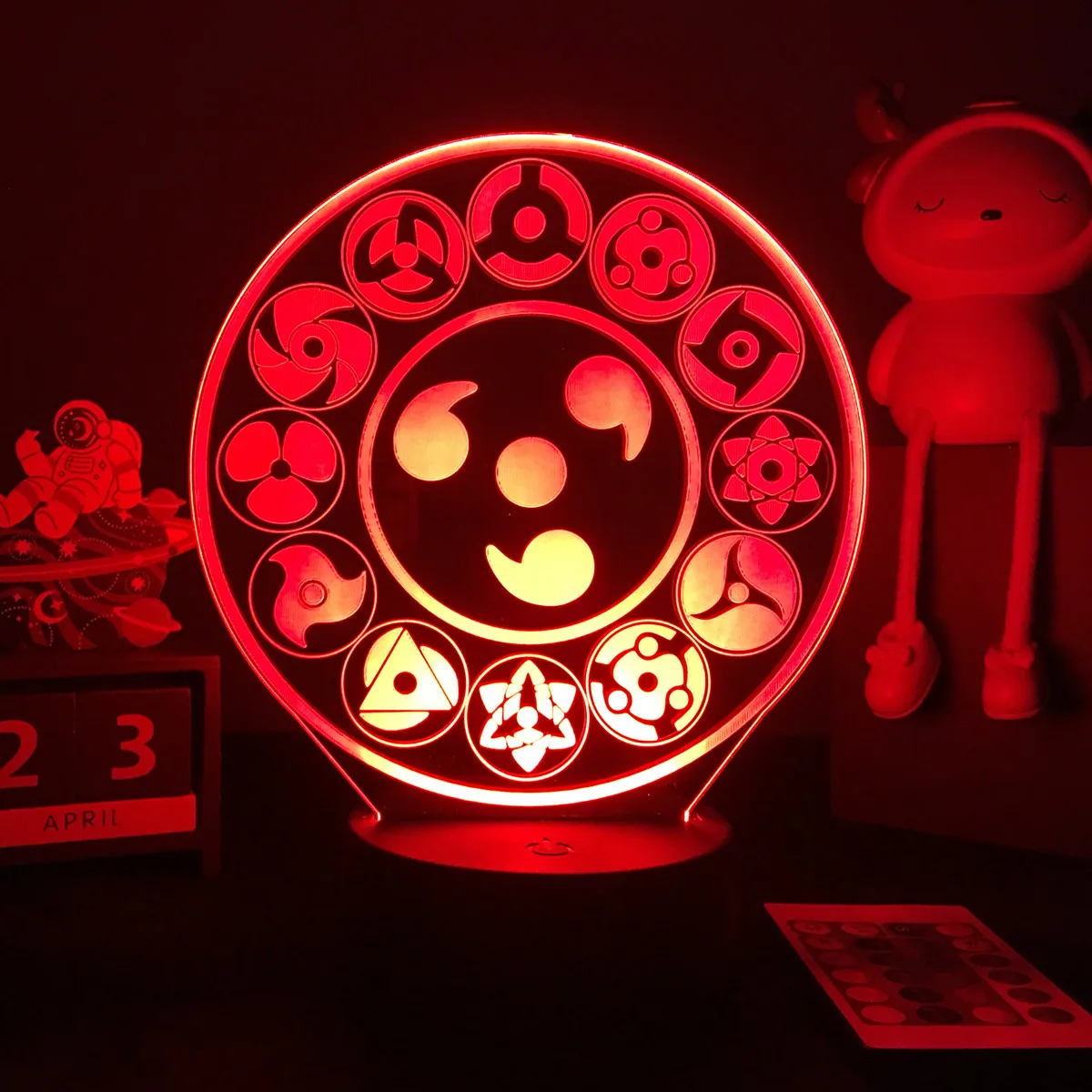 3d night light Mangekyo sharingan 3D LED Lamp Japanese Anime Figure for Bedroom Decor Kids Child Girls Light Manga Gift Dropshipping moon night light