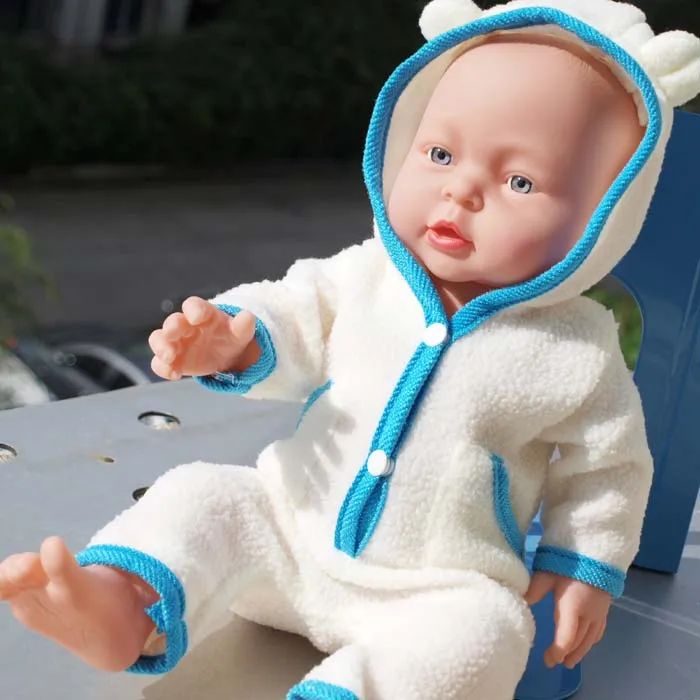 boy 41 см детская кукла-Реборн, мягкая виниловая силиконовая Реалистичная звуковая смешка, детская игрушка для новорожденных мальчиков и девочек, подарок на день рождения - Цвет: boy