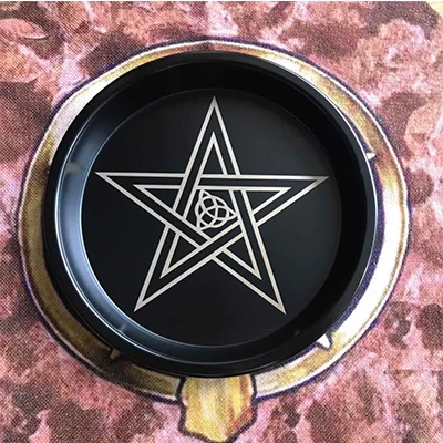 Астрология пентаграмма подсвечник Настольный алтарь Triquetra гадание Wicca церемония Аксессуары