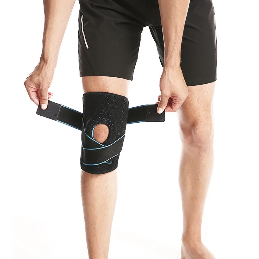 Sports Running Knee Support Men Pressurized Patella Stabilizer Knee
