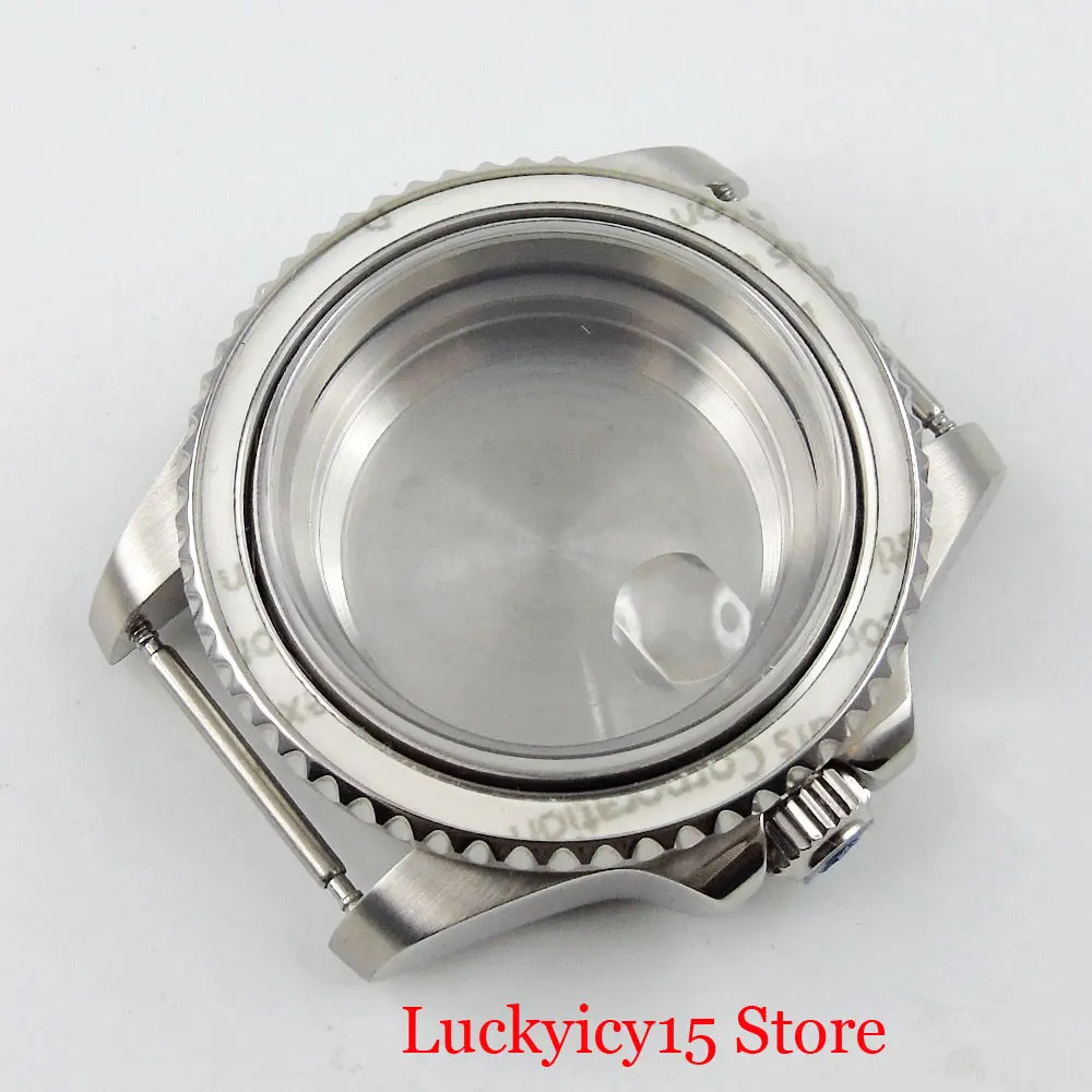 Stainless Steel 40mm Watch Case with Sapphire Glass without Bezel Fit ETA 2836 MIYOTA 8215 Automatic Movement | Наручные часы